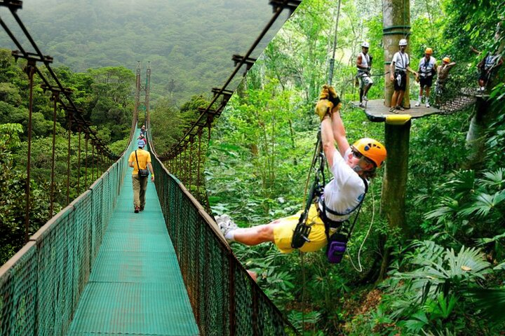 Adventure combo tour Zipline & Rainforest Hanging Bridges-Skywalk - Photo 1 of 25